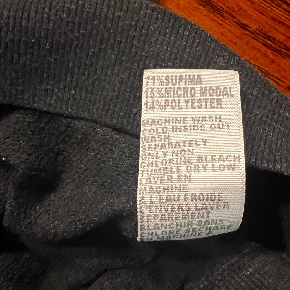 James Perse Black heathered Long Sleeve sweatshirt - Picture 7 of 8